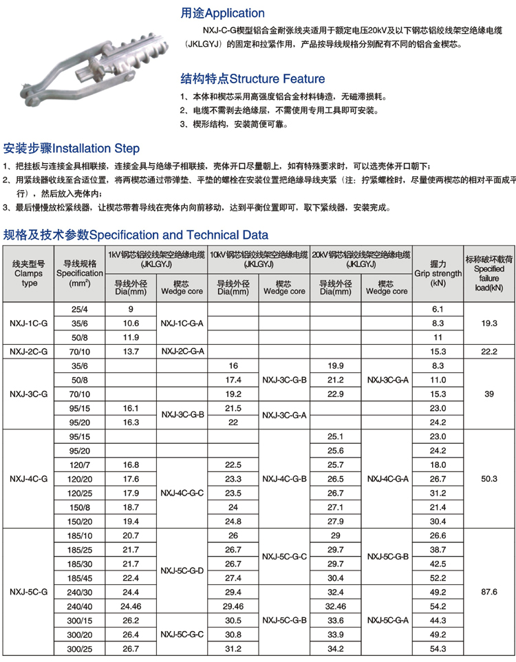 C型线夹